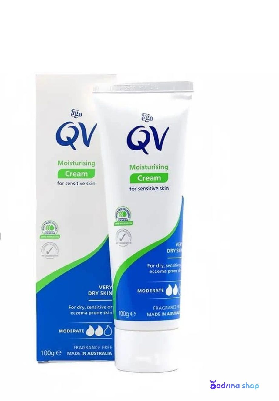 کرم مرطوب کننده اورجینال کیووی حجم 100 میلی لیتر تیوپی ساخت: استرالیا QV