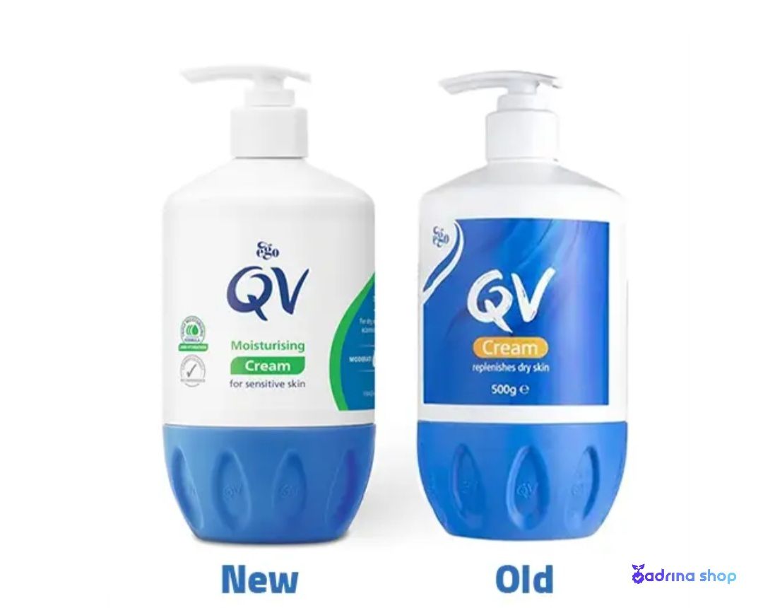 کرم مرطوب کننده پوست خشک کیو وی | پمپی ا QV Cream Replenishes Dry Skinحجم 500 میل