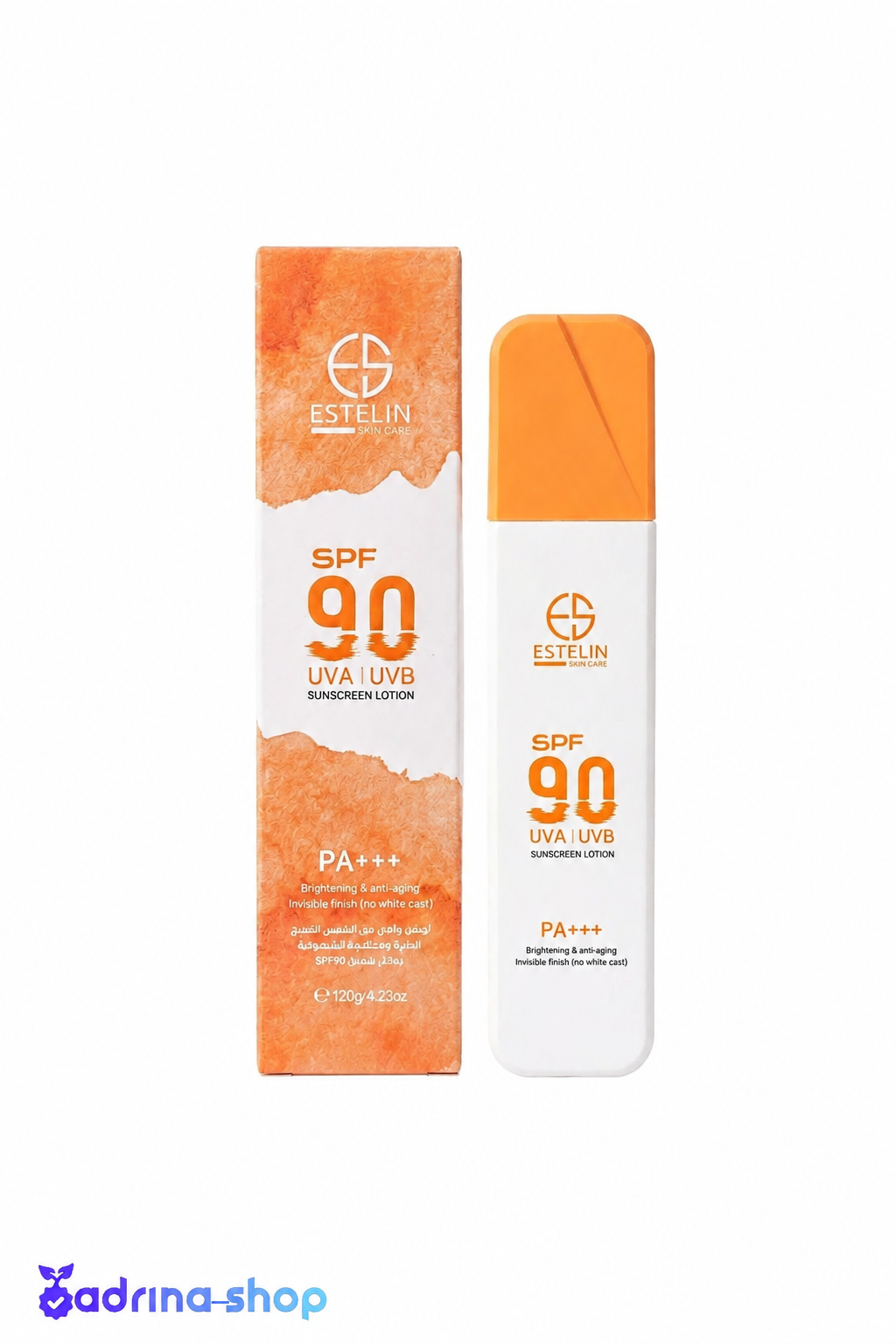 لوسیون ضد آفتاب استلین SPF 90 روشن‌ کننده و ضد پیری / Estelin