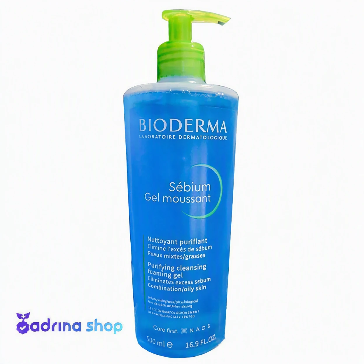 ژل شستشوی بایودرما مدل سبیوم (Bioderma Sébium Gel Moussant) حجم ۵۰۰ میلی‌لیتر